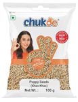 Chukde - Khas Khas - Organic Poppy Seeds - Ideal for Health, Wellness, Indian Cuisine & Baking - Perfect for Traditional Dishes - Whole Spices - 100 Gm