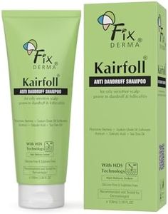 Fixderma Kairfoll Anti Dandruff Shampoo for Oily Sensitive Scalp Prone to Dandruff & Folliculitis | Anti Dandruff Shampoo for Women & Men | Salicylic Acid for Hair Fall | Sulphate Free Shampoo - 100ml