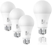 SLEEKLIGHTING A19 Light Bulbs 75 Watt Equivalent 11 Watt LED Bulb, 1100 Lumens, Dimmable, 5 CCT (2700K/3000K/3500K/4000K/5000K) Energy Star, E26 Base - (4 Pack)