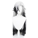 Boothill Cosplay Wigs Cos Anime Game Honkai Star Rail Boothill Silver White Black Long Straight Hair Wigs for Adult Women Men Halloween Christmas Party