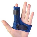 Sumifun Finger Splints for Hands, Finger Brace with Built-in Aluminium Bar for Trigger Finger, Mallet Finger, Finger Supports with 2 Gel Sleeves for Sprains, Pain Relief, Sports Injury