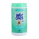 Wet Ones for Pets Multi-Purpose Dog Wipes with Vitamins A, C & E | Fragrance-Free Dog Wipes, Pet Wipes Multipurpose | Dog Grooming Wipes, 50 Count Canister