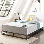 Best Price Mattress Twin Bed Frame - Low Profile 6" Metal Platform Bed Frame, Box Type w/Classic Wooden Slat Support Mattress Foundation (No Box Spring Needed), Twin Size