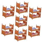 SAFIGLE 7 Pcs Bed Baby Doll House W