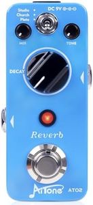 AITONE Reverb Pedal Digital Reverb Guitar Effect Pedal with 3 Modes True Bypass for Electric Guitar (AT-02)
