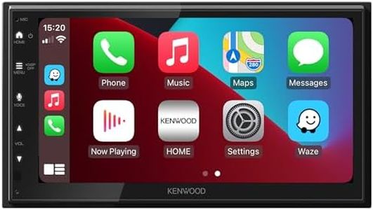 Kenwood DMX6523DABS - 17,3 cm WSVGA Moniceiver mit DAB+/FM, Wireless CarPlay & Android Auto, Apple & Android Wireless-Mirroring, Bluetooth, kapazitivem Touchpanel, DSP, 4 x 50 Watt, 3 x Pre-Out 2,5V