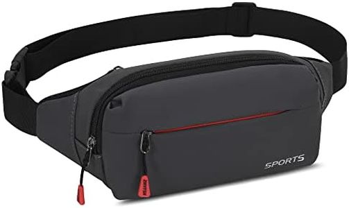 Riñonera Impermeable para Mujeres y Hombres, Riñoneras Deportiva con Inturón Ajustable para Viajar, Bicicleta, Correr, Trotar