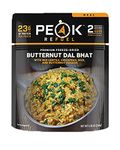 Peak Refuel Butternut Dal Bhat | Freeze Dried Backpacking and Camping Food | Amazing Taste & Quality | High Protein | Real Meat | Quick Prep (2 Serving Pouch)