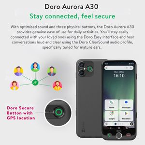 Doro Aurora A30 Senior Smartphone – Easy-to-Use Mobile Phone