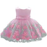 Dressy Daisy Baby Girls Dresses Pageant Dress Flower Girl Dress Size 18-24 Months Pink