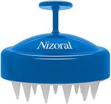 Nizoral Hair Shampoo Brush with Soft Silicone Scalp Massager Brush Head, for All Hair Types, Deep Cleanses Scalp and Removes Dead Flaky Skin and Residue