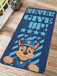 SARAL HOME EASY LIVING Paw Patrol Printed Polyester Anti-Skid Exercise/Yoga Mat - Blue, 60x130 Cms