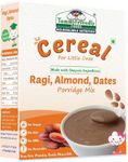 TummyFriendly Foods Organic Sprouted Ragi Almond Dates Porridge Mix | Made of Sprouted Ragi Powder for baby | Available in Trial Baby Packs too | Shelf-life 9 month | 200g (Almond)