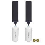 Fachioo Water Filter Replacement for Berkey®, 2 Carbon Filters and 2 Fluoride Filters Compatible with Berkey® Gravity Water Filter System, Pack of 4