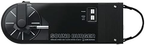 Audio-Technica AT-SB727 Sound Burger Portable Bluetooth Turntable (Black), with USB-C Charging and up to 12 Hours of Spinning