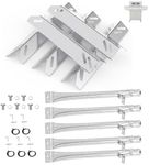 BBQration Grill Parts for Cuisinart 5 Burner GAS2556AS GAS9556AS GAS9556ASO GAS9556AF Stainless Steel Heat Plate Burner Tube for Cuisinart Grill Parts GAS2556AS, 5-Pack