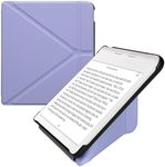 kwmobile Origami Case Compatible with Kobo Libra Colour Case - Slim PU Leather Cover with Stand - Lavender