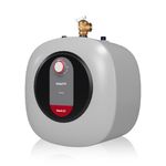 FOGATTI Mini Tank Water Heater Under Sink Electric Small Water Heater, 2.5 Gallons 1440W 110-120V Point of Use Water Heater - Shelf, Wall or Floor Mounted