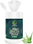 NABRACE Body Wipes - Curing and Soothing Skin, Alcohol-Free, Non-Toxic, Medicated Wipes Formula for Athlete Feet, Jock Itch, Ringworms. Rinse-Free Gym Wipes for Men and Women - 80 Wipes