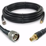 Proxicast 36 ft SMA Male to N Male Premium 400 Series Low-Loss Coax Cable (50 Ohm) for 4G LTE, 5G Modems/Routers, Ham, ADS-B, GPS to Antenna or Surge Arrester Use (Not for TV or WiFi) (ANT-140-020-36)