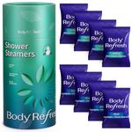 BodyRefresh Shower Steamers Aromatherapy - 8 Pack Shower Bombs with Essential Oils for Self Care, Christmas Gifts for Women, Stocking Stuffers for Adults, Birthday Gifts for Women Men, Gifts for Him and Her (Eucalyptus)