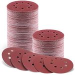 150Pcs Sandpaper Set, 5 Inch 8 Holes Sanding Discs 10 Different Grades Including 60 80 100 120 150 180 240 320 400 600 Grits for Random Orbital Sander