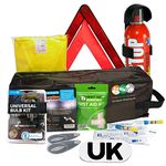 Family Motoring & Leisure Full UK France Travel Kit Stay Legal Hi Vis Triangle Breathalyser French H7