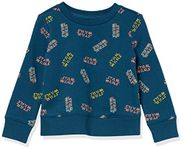 Amazon Essentials Girls' Disney Fleece Pullover Crew Sweatshirts, Star Wars Logo Print, XX-Large