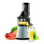 Kuvings Whole Slow Juicer C7000S - Higher Nutrients and Vitamins, BPA-Free Components, Easy to Clean, Ultra Efficient 240W, 60RPMs, Includes Smoothie and Blank Strainer-Silver