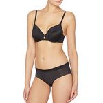 DKNY Intimates Women's Seamless Bra (with Underwire), Black W/Skinny Dip, 34DD