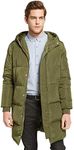 Orolay Men’s Thickened Down Jacket Winter Warm Down Coat ArmyGreen