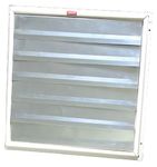 18 Inch Exhaust Fan Louver Shutter, Big Size, Powder Coated Metal Body, Smart