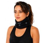 Wonder Care Soft Cervical Collar Adjustable Collar Neck Support Brace Neck Support Soft Neck Collar Neck Brace for Neck and Support for Women & Men_Black_Large