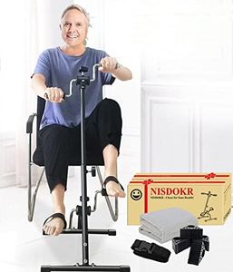 Pedal Exerciser Bike Hand Arm Leg and Knee Peddler Adjustable Fitness Equipment for Seniors, Elderly Home Pedal Exercise Bike for Total Body