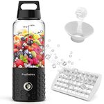 PopBabies Portable Blender, Personal Blender for Shakes and Smoothies with rechargeable USB blender cup, Black