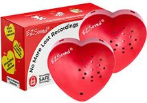 EZSound Voice Recorder for Stuffed Animal | 2 Pack - 30 Seconds Push Button Sound Recorder | Create Heartbeat Bear for Newborn | Personal Voice Message Recordable Sound Module for Toys (Red)