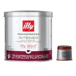 illy Coffee, Intenso Espresso Coffee Capsules, Dark Roast, 100% Arabica Coffee, 21 Capsules