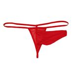 VemeFufu Men's String Thongs Mankini for Men Lingerie Triangle Briefs Long U Bulge Pouch Elephant Trunk Low Waist Jockstrap Tanga Underwear