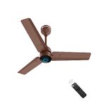 atomberg Renesa 900mm BLDC Ceiling Fan with Remote Control | BEE 5 star Rated Energy Efficient Ceiling Fan | High Air Delivery with LED Indicators | 2+1 Year Warranty (Matte Brown)