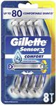 Gillette Sensor 3 Comfort 8 Disposa