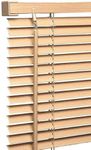 PVC Venetian wooden blinds for window 25mm thin slats easy fit Trimmable window Treatment Natural blinds 45x213cm Child Safe Home Office