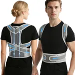 LOVSTORAGE Posture Corrector for Women and Men, Spine Posture Correcto, Adjustable Shoulder Back Support, Shoulder Straightener for Scoliosis, Hunchback, Thoracic, Spine Corrector (XL, Gray)