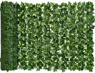 DearHouse 118x39.4in Artificial Ivy Privacy Fence Wall Screen, Artificial Hedges Fence and Faux Ivy Vine Leaf Decoration for Outdoor Garden Decor