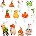 8 Pcs Mini Hamster Hat Hand Knitted