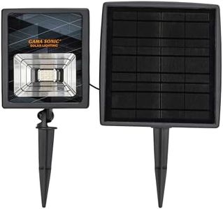 Gama Sonic Pro-Dual Color Waterproof Solar Flood Lights, Outdoor Black Cast Aluminum with 4 Easy Mounting Options, Landscaping Lighting for Yard, Garden & Pathway