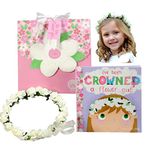 Tickle & Main, Flower Girl Gift Set- Book with Floral Crown Headband Headpiece in Adorable Gift Box