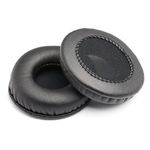 Replacement Earpads Leather Ear Cushions Spare Ear Pads Kit fit for Most Headphone Models: AKG,HifiMan,ATH,Philips,Fostex,Sony,Beats by Dr. Dre and More,Universal Diameter 65MM(1Pair Black)