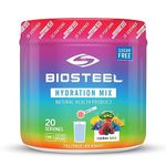 BioSteel Hydration Mix, Great Tasting Hydration with Zero Sugar, and No Artificial Flavours or Preservatives, Rainbow Twist Flavour, 20 Servings per Tub