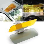 Car Sun Visor, 2 in 1 Universal Day and Night Anti-Glare Visor Sun Visor Extender, Visor Blocker, Night Vision Anti-Dazzle Windshield Driving Visor, UV-Filtering Eye Protector for SUV