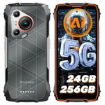 Blackview BL7000 5G Rugged Smartphone (AI), 24GB+256GB/2TB, Dimensity 6300 Android 15 Phone, 50MP+20MP Night Version, 6.78" FHD+ 120Hz Waterproof Phones, 33W Fast Charge, Doke AI/5G Dual SIM/NFC